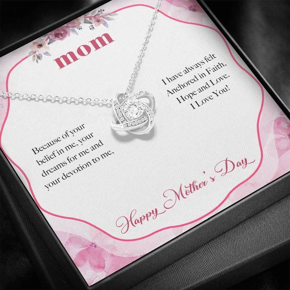 Anchored in Faith Mother's Day Love Knot Necklace Anchored in Faith Mother's Day Love Knot Necklace