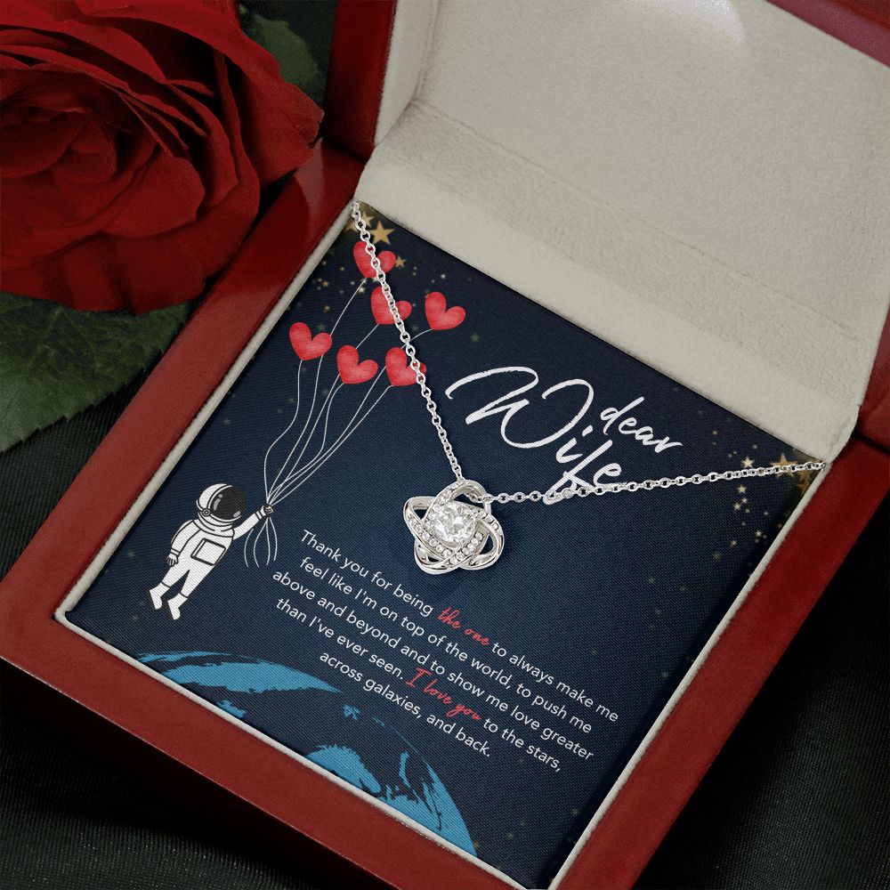 Dear Wife To The Stars Love Knot Necklace Dear Wife To The Stars Love Knot Necklace