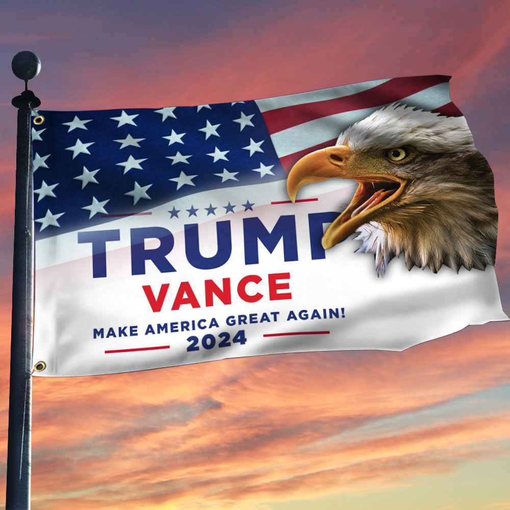Bald Eagle Trump Vance Make America Great Again 2024 Flag Trump Vance Flag MAGA Merchandise Bald Eagle Trump Vance Make America Great Again 2024 Flag Trump Vance Flag MAGA Merchandise