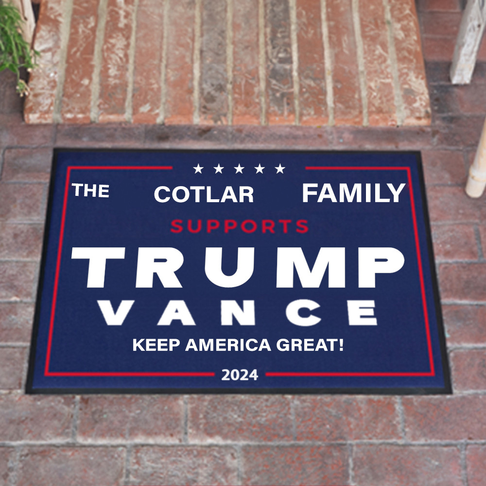 Custom Supporters Trump Vance Keep America Great 2024 Doormat Trump Vance Doormat MAGA Merch Custom Supporters Trump Vance Keep America Great 2024 Doormat Trump Vance Doormat MAGA Merch