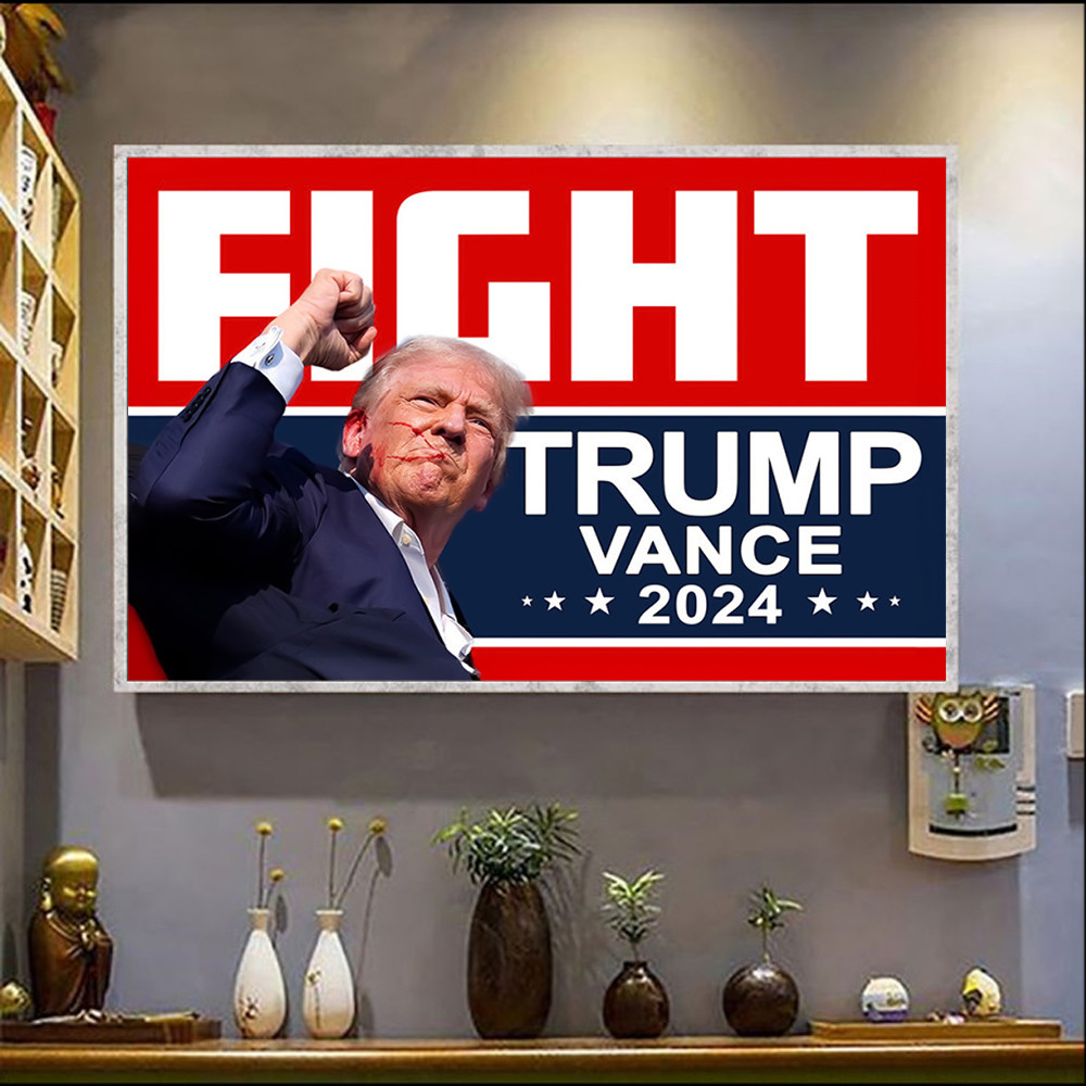 Fight Trump Vance 2024 Poster MAGA Trump Vance Wall Art Gifts For Republican Supporters Fight Trump Vance 2024 Poster MAGA Trump Vance Wall Art Gifts For Republican Supporters