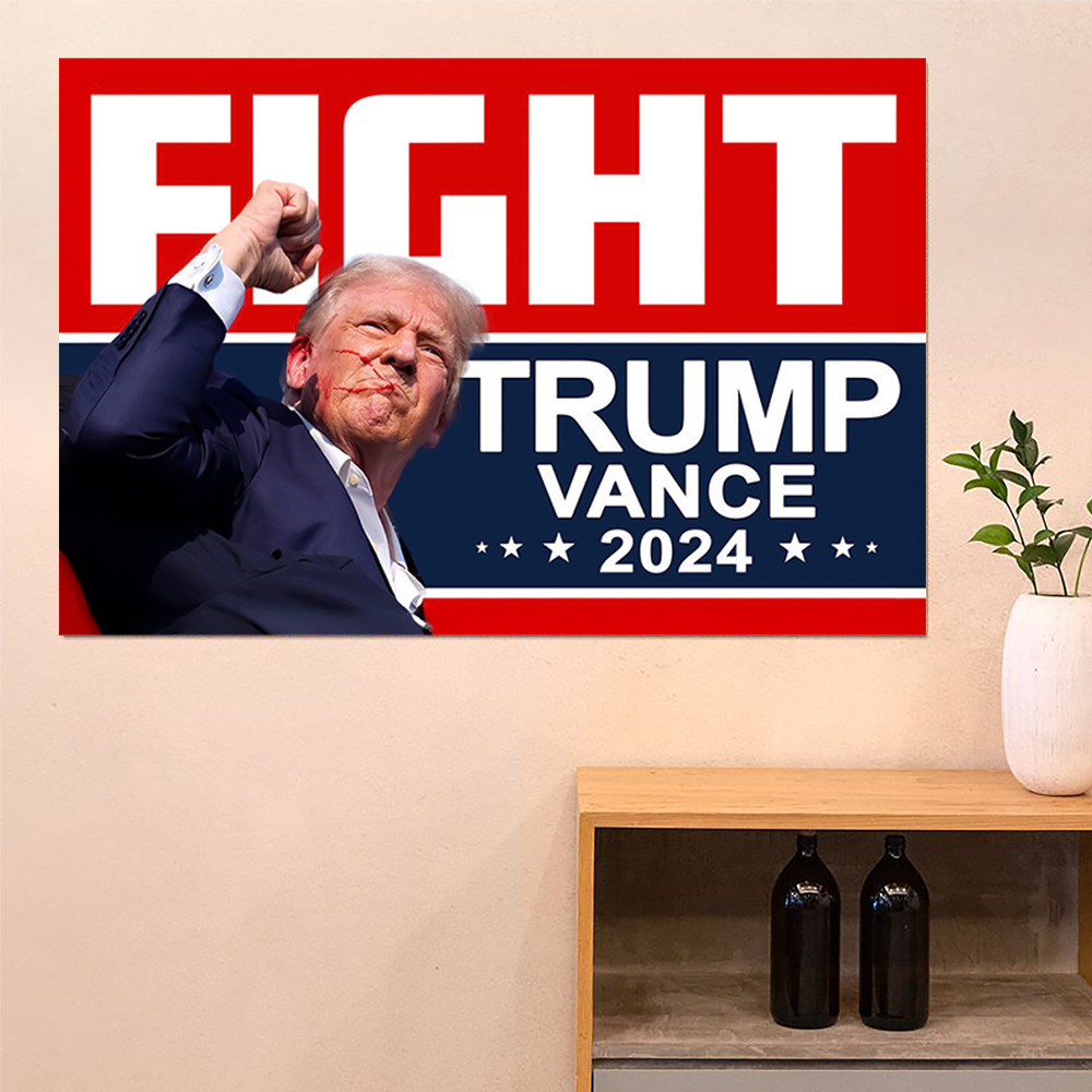 Fight Trump Vance 2024 Poster MAGA Trump Vance Wall Art Gifts For Republican Supporters Fight Trump Vance 2024 Poster MAGA Trump Vance Wall Art Gifts For Republican Supporters