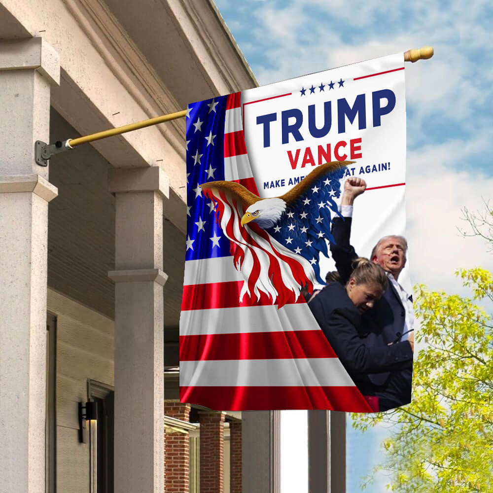 Make America Great Again 2024 Trump Vance Flag US Eagle Trump Rally Flag Patriotic Decor Make America Great Again 2024 Trump Vance Flag US Eagle Trump Rally Flag Patriotic Decor
