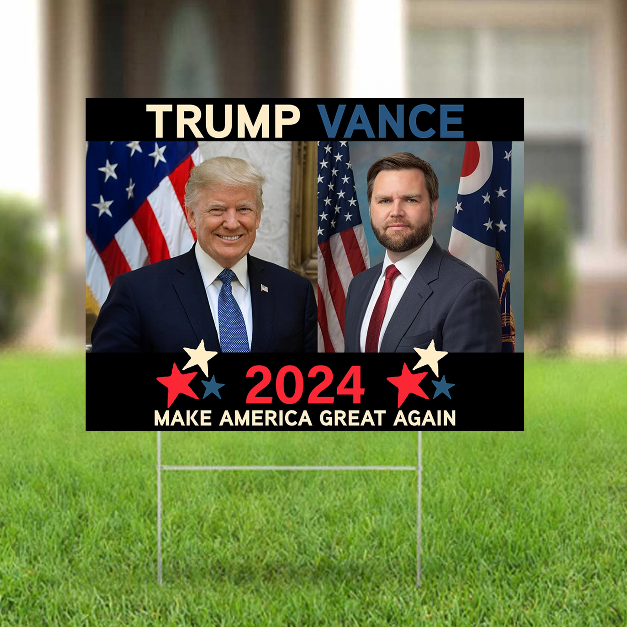Trump Vance 2024 Make America Great Again Yard Sign Trump Vance Merch MAGA Gifts Trump Vance 2024 Make America Great Again Yard Sign Trump Vance Merch MAGA Gifts