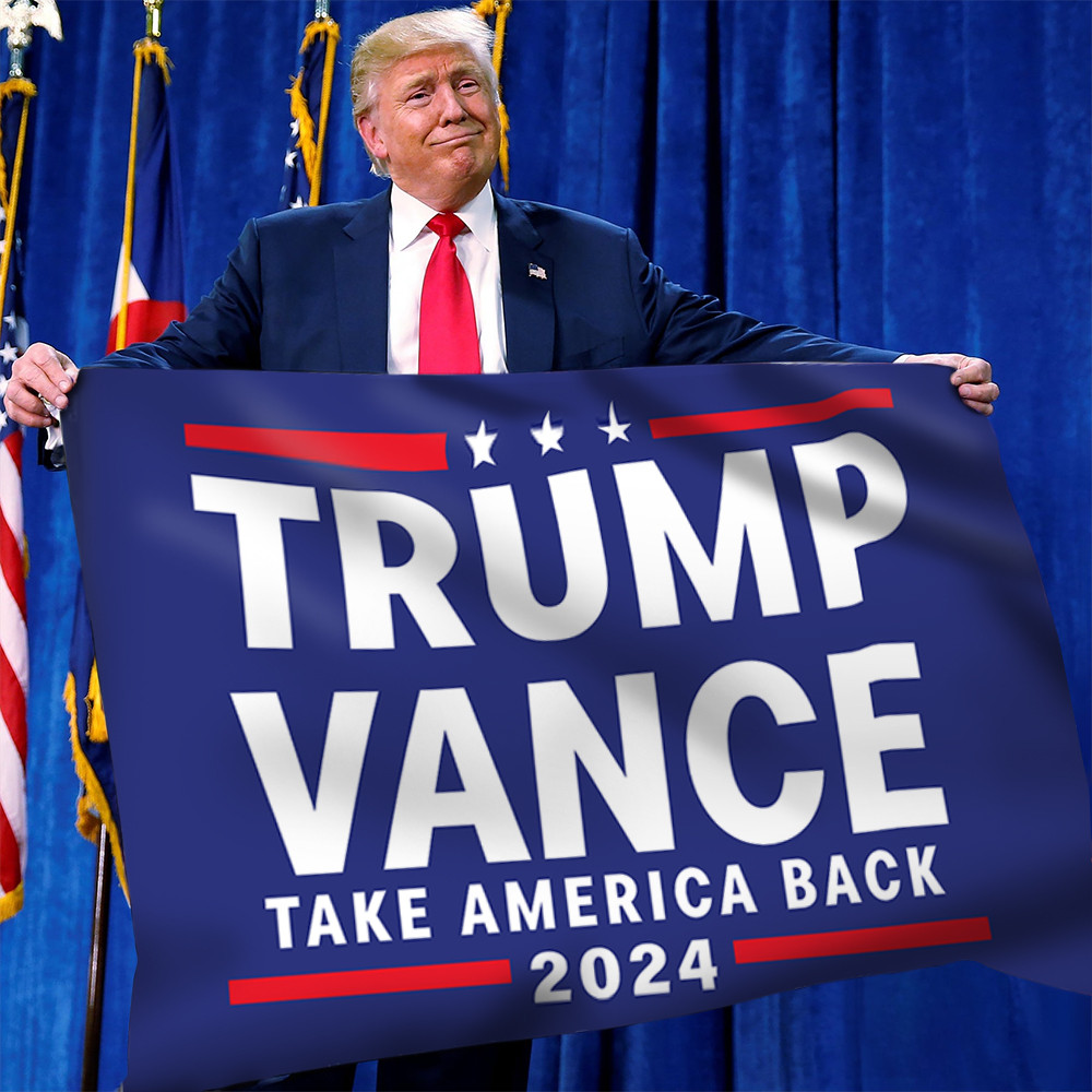 Trump Vance 2024 Take America Back Flag Trump MAGA Flag Patriotic Decor Trump Vance 2024 Take America Back Flag Trump MAGA Flag Patriotic Decor