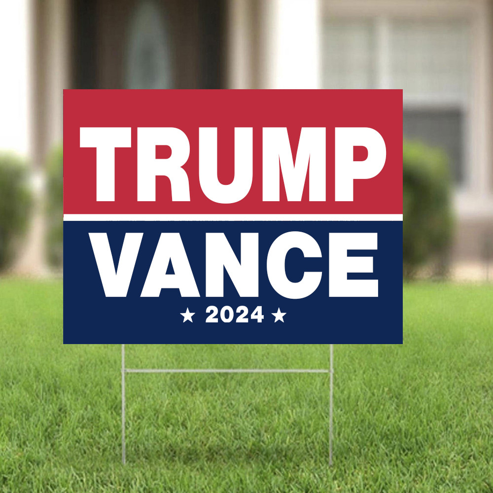 Trump Vance 2024 Yard Sign I Stand With Trump Political Lawn Sign MAGA Merch Trump Vance 2024 Yard Sign I Stand With Trump Political Lawn Sign MAGA Merch