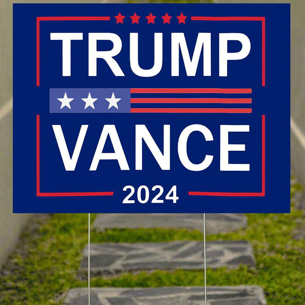 Trump Vance 2024 Yard Sign Make America Great Again Trump Vance Merch Patriotic Decorations Trump Vance 2024 Yard Sign Make America Great Again Trump Vance Merch Patriotic Decorations