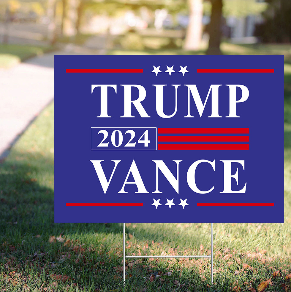 Trump Vance 2024 Yard Sign President For Trump Vance Political Lawn Sign Republican Merch Trump Vance 2024 Yard Sign President For Trump Vance Political Lawn Sign Republican Merch