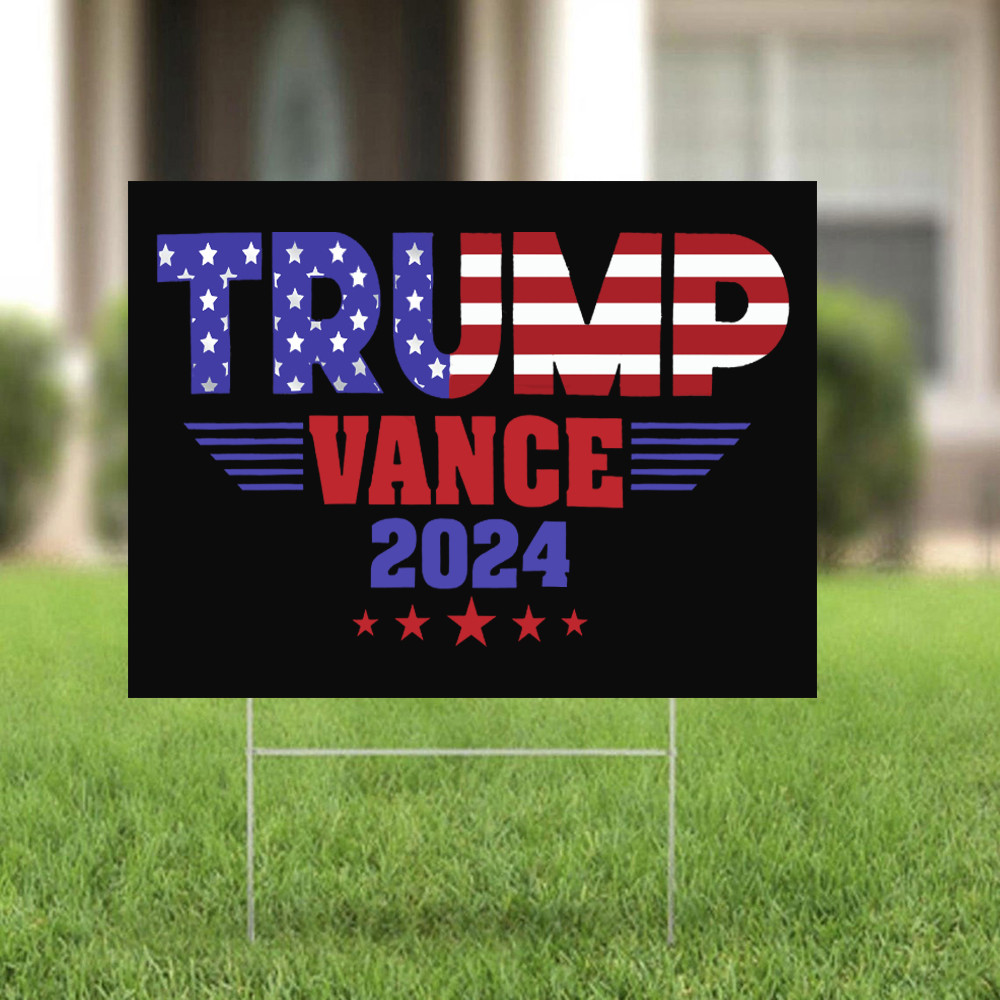 Trump Vance 2024 Yard Sign Trump For President Political Lawn Sign Never Surrender Merch Trump Vance 2024 Yard Sign Trump For President Political Lawn Sign Never Surrender Merch