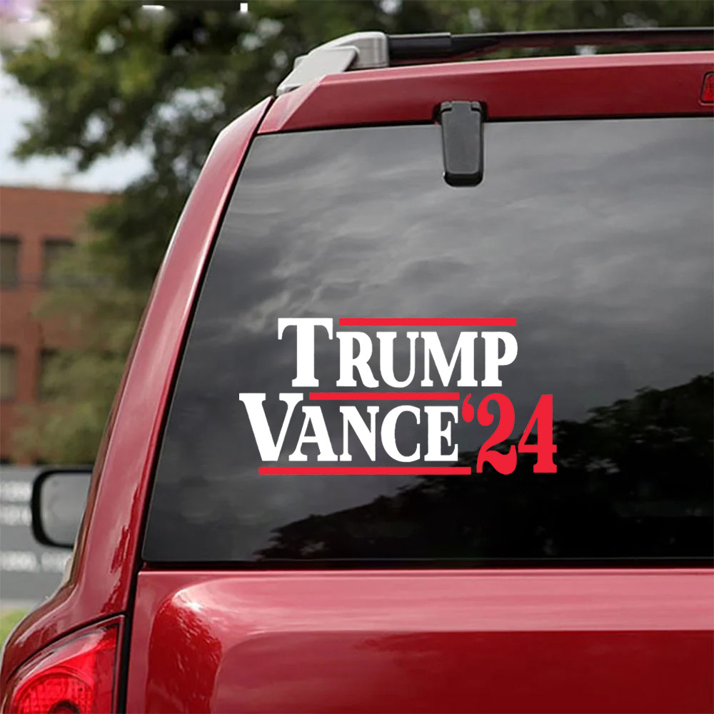 Trump Vance 24 Car Stickers Trump Vance For President Political Decal MAGA Merchandise Trump Vance 24 Car Stickers Trump Vance For President Political Decal MAGA Merchandise