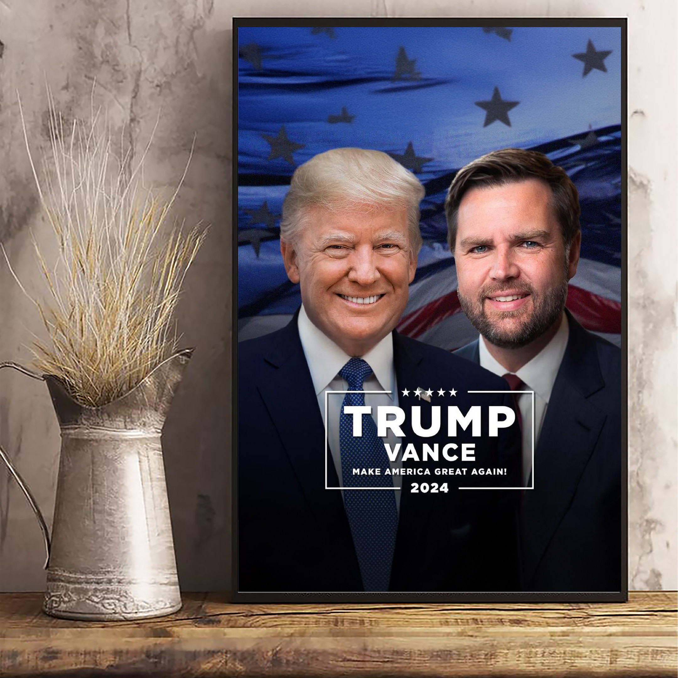 Trump Vance 24 Poster Trump Vance Wall Art Make America Great Again MAGA Merch For Supporters Trump Vance 24 Poster Trump Vance Wall Art Make America Great Again MAGA Merch For Supporters