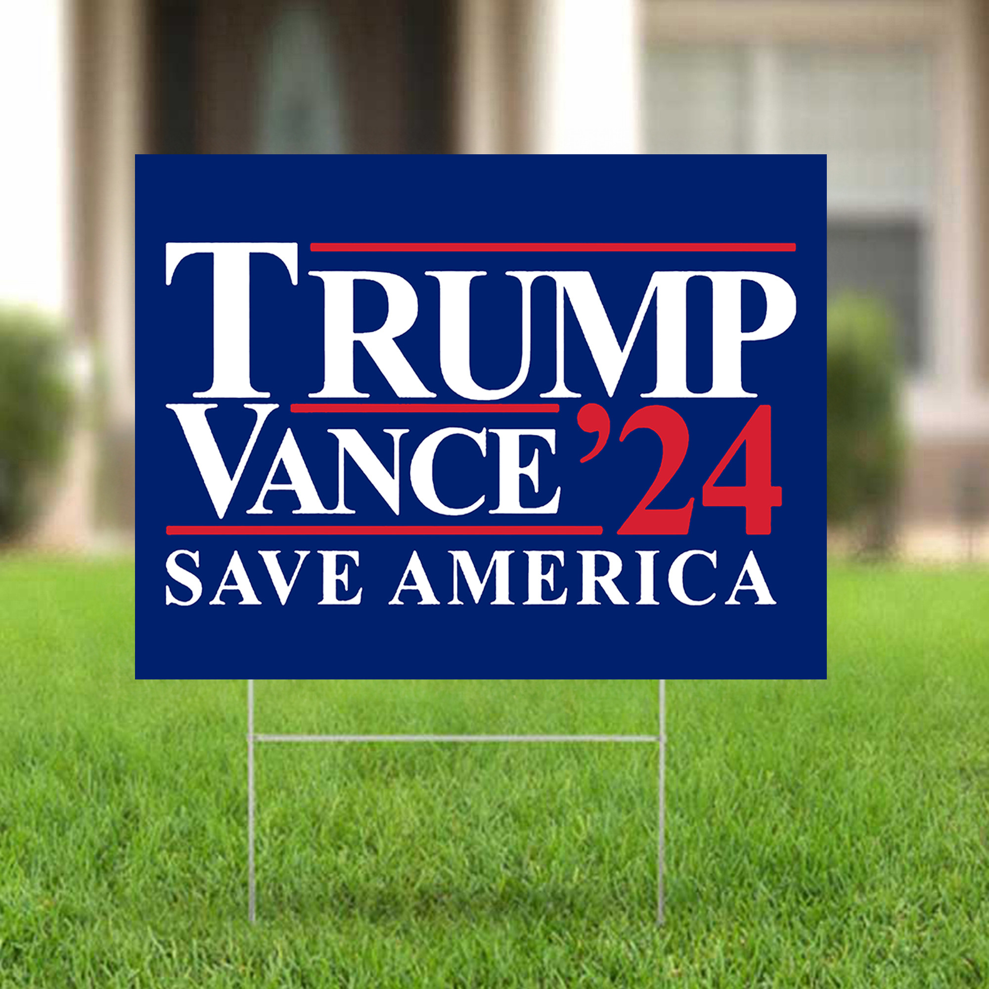 Trump Vance 24 Save America Yard Sign Trump Vance For President Patriotic Lawn Sign Trump Vance 24 Save America Yard Sign Trump Vance For President Patriotic Lawn Sign