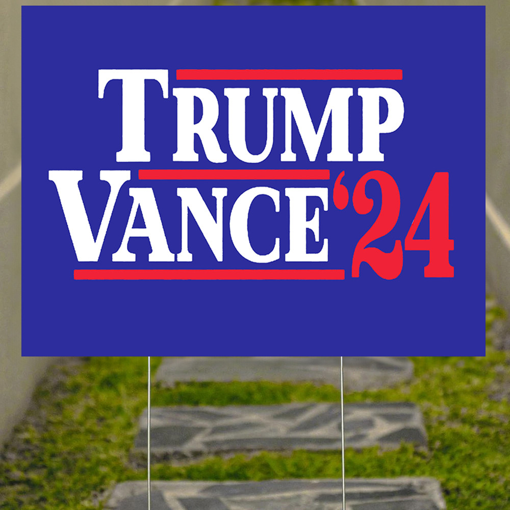 Trump Vance 24 Yard Sign Trump Vance For President Political Lawn Sign MAGA Merchandise Trump Vance 24 Yard Sign Trump Vance For President Political Lawn Sign MAGA Merchandise