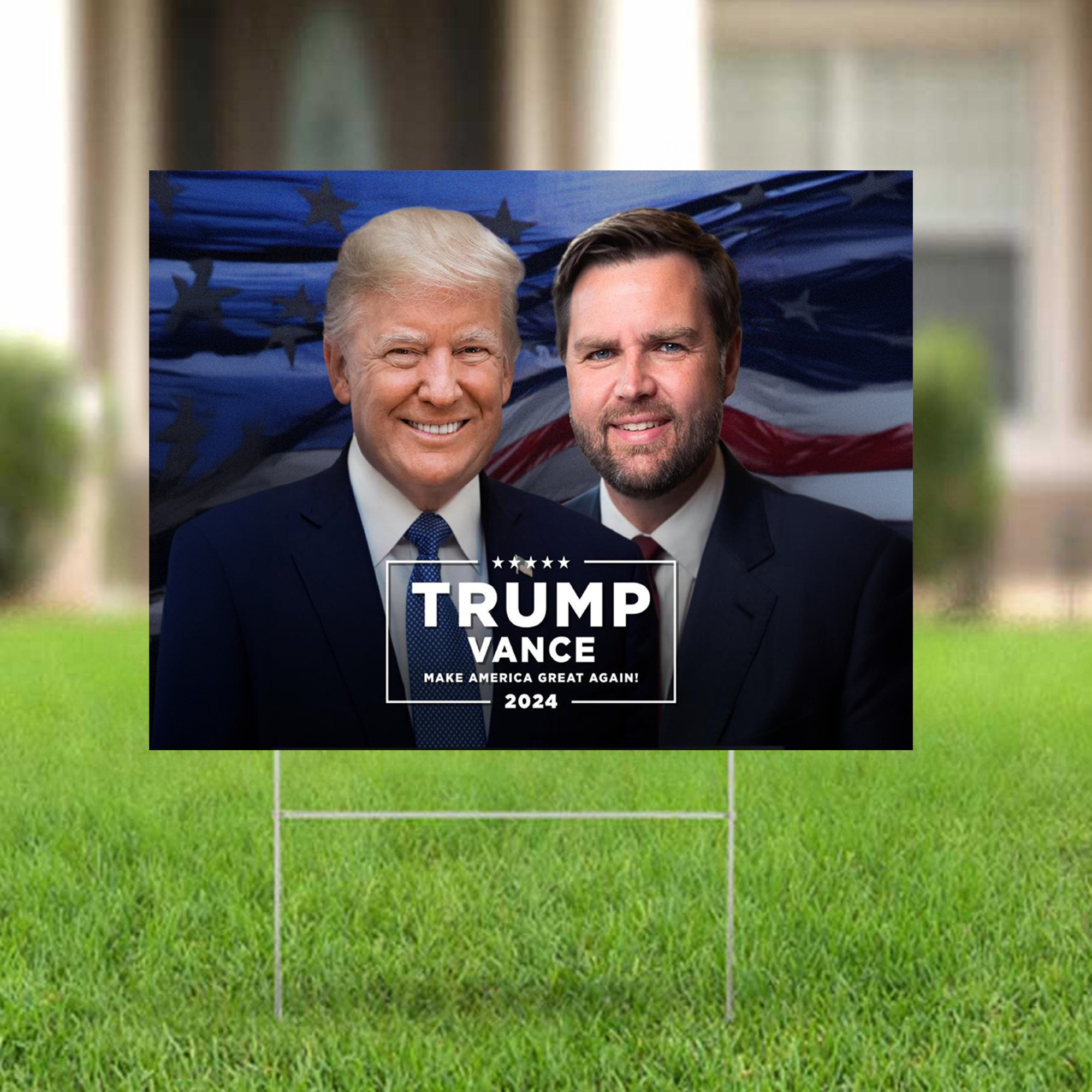 Trump Vance 24 Yard Sign Trump Vance Sings Make America Great Again MAGA Merch For Supporters Trump Vance 24 Yard Sign Trump Vance Sings Make America Great Again MAGA Merch For Supporters