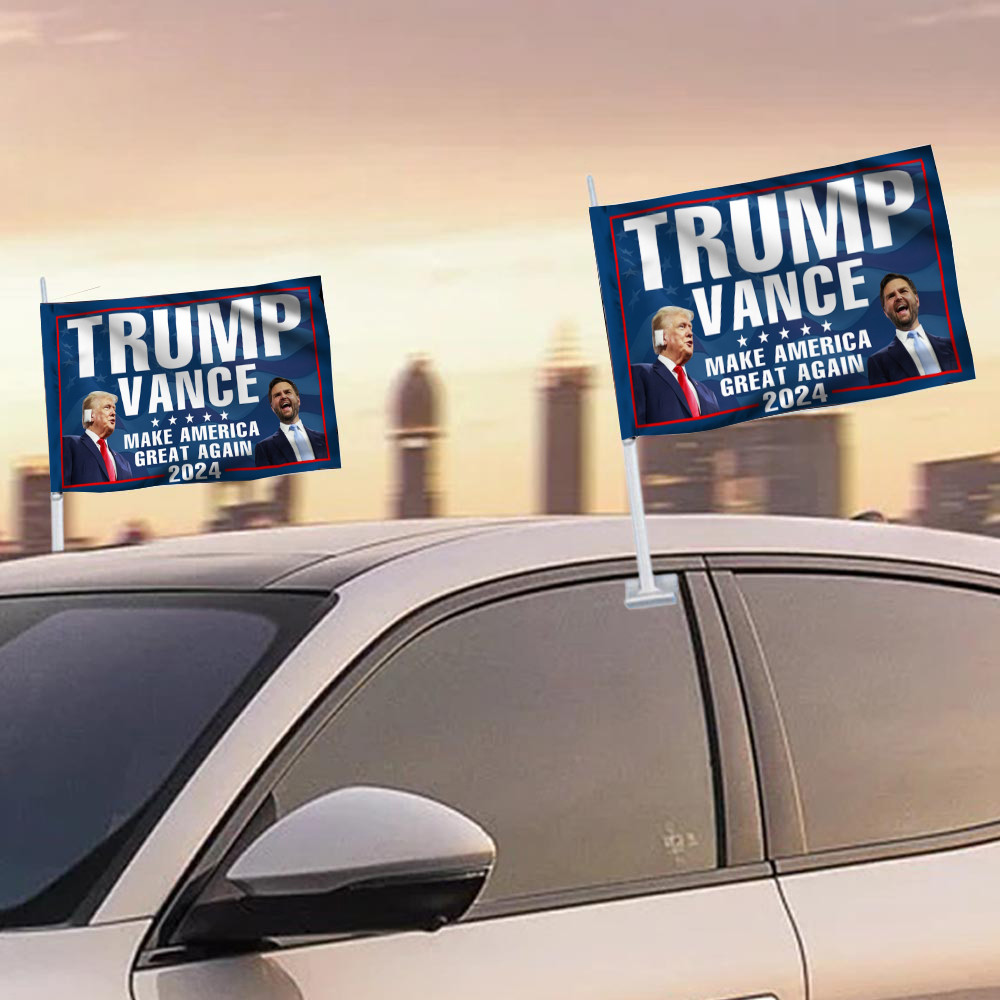 Trump Vance Car Window Flag Trump Vance 2024 For President Make America Great Again Flag MAGA Trump Vance Car Window Flag Trump Vance 2024 For President Make America Great Again Flag MAGA