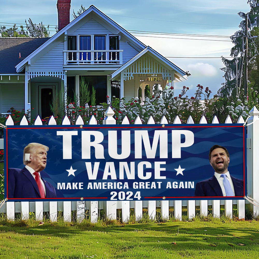 Trump Vance Fence Banner Trump Vance 2024 For President Make America Great Again MAGA Merch Trump Vance Fence Banner Trump Vance 2024 For President Make America Great Again MAGA Merch