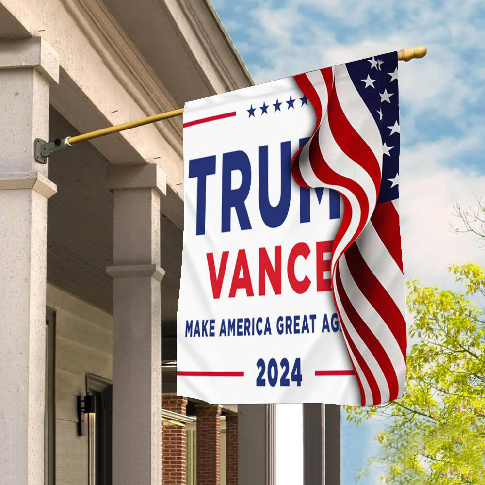 Trump Vance Make America Great Again 2024 Flag Trump Vance Flag Outdoor Patriotic Decor Trump Vance Make America Great Again 2024 Flag Trump Vance Flag Outdoor Patriotic Decor
