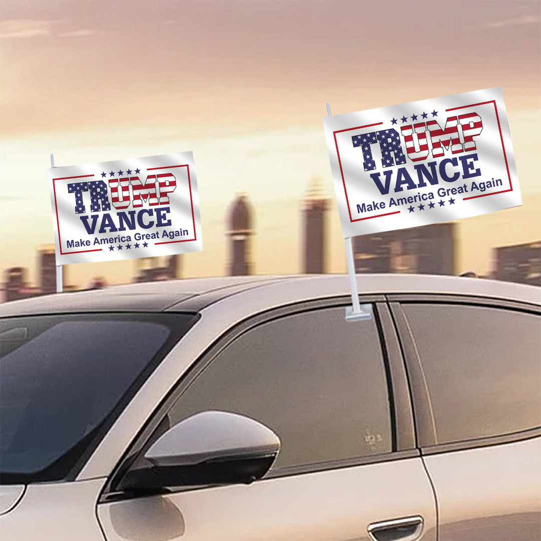 Trump Vance Make America Great Again Car Window Flag President Trump Vance 2024 Flag MAGA Gifts Trump Vance Make America Great Again Car Window Flag President Trump Vance 2024 Flag MAGA Gifts