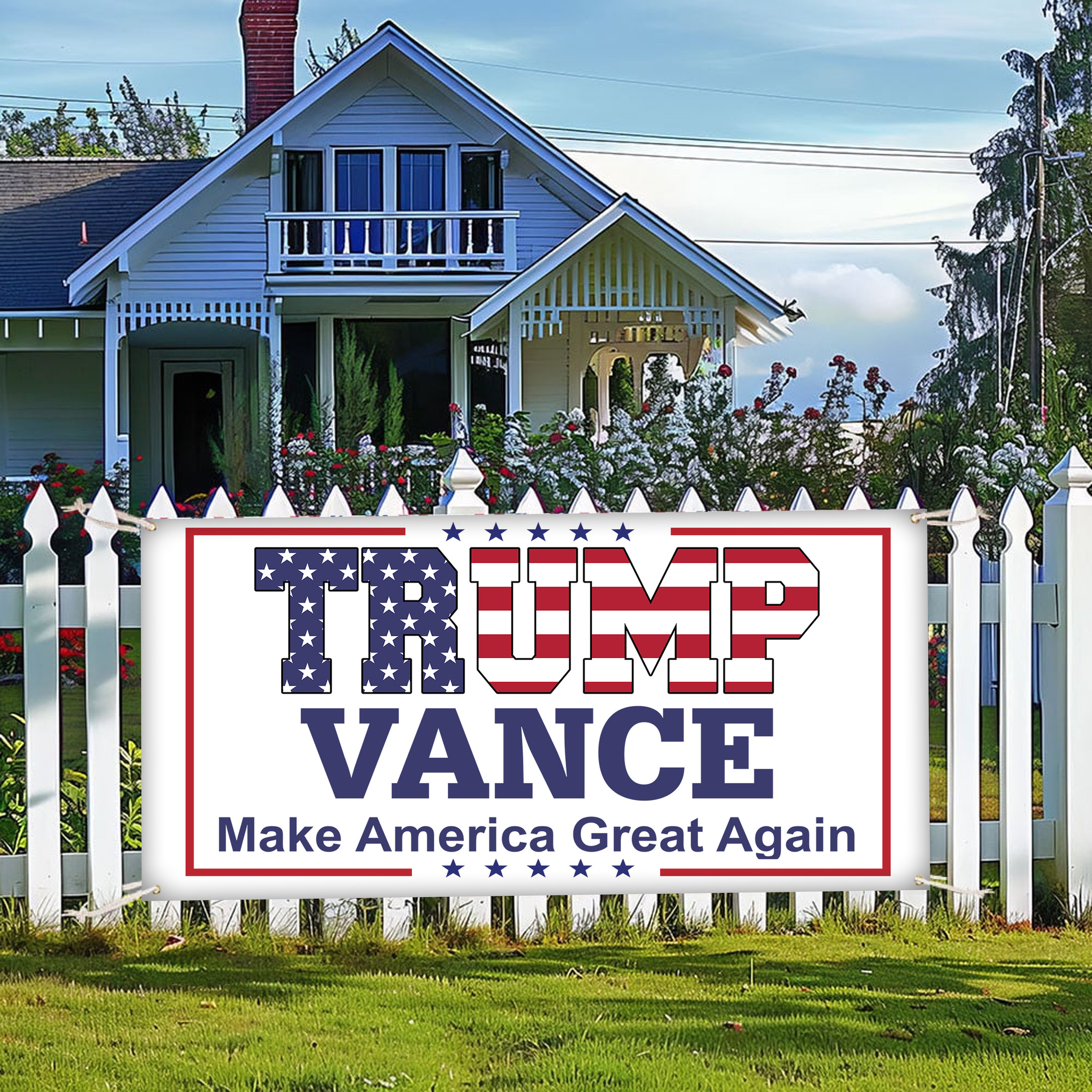 Trump Vance Make America Great Again Fence Banner President Trump Vance 2024 Banner MAGA Gifts Trump Vance Make America Great Again Fence Banner President Trump Vance 2024 Banner MAGA Gifts