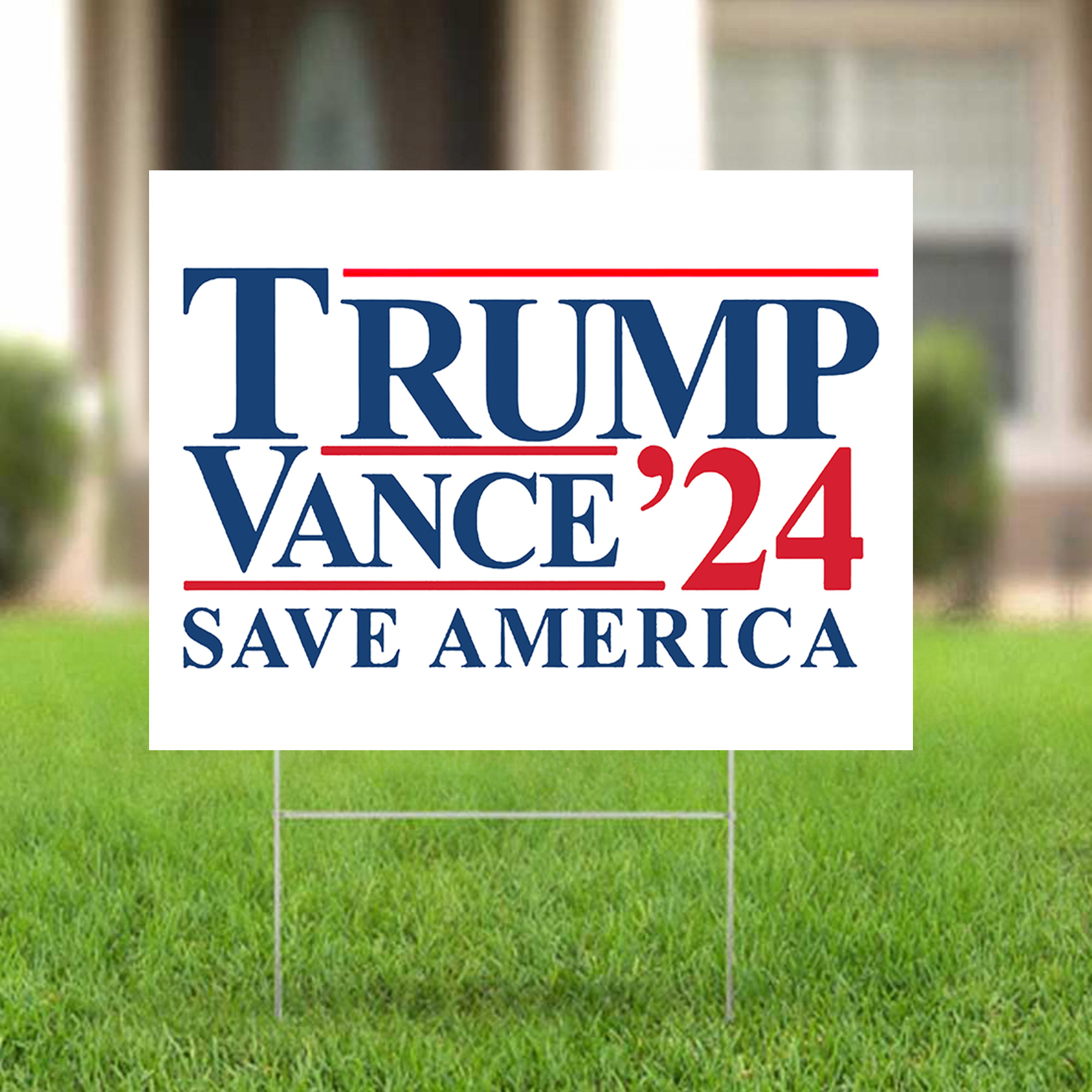 Trump Vance Save America Yard Sign Trump Vance 2024 President Election Lawn Sign Trump Vance Save America Yard Sign Trump Vance 2024 President Election Lawn Sign