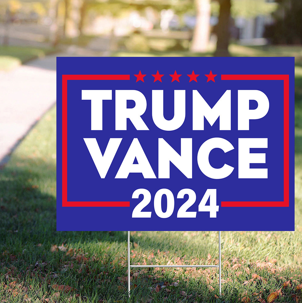 Trump Vance Yard Sign Presidential Campaign Trump Vance 2024 Lawn Sign Patriot Merch Trump Vance Yard Sign Presidential Campaign Trump Vance 2024 Lawn Sign Patriot Merch